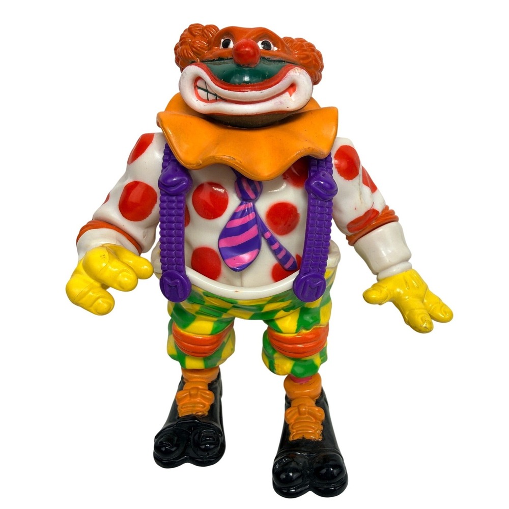 TMNT Crazy Clownin Mike Action Figure 1992 Playmates Toy Michelangelo Vintage BH